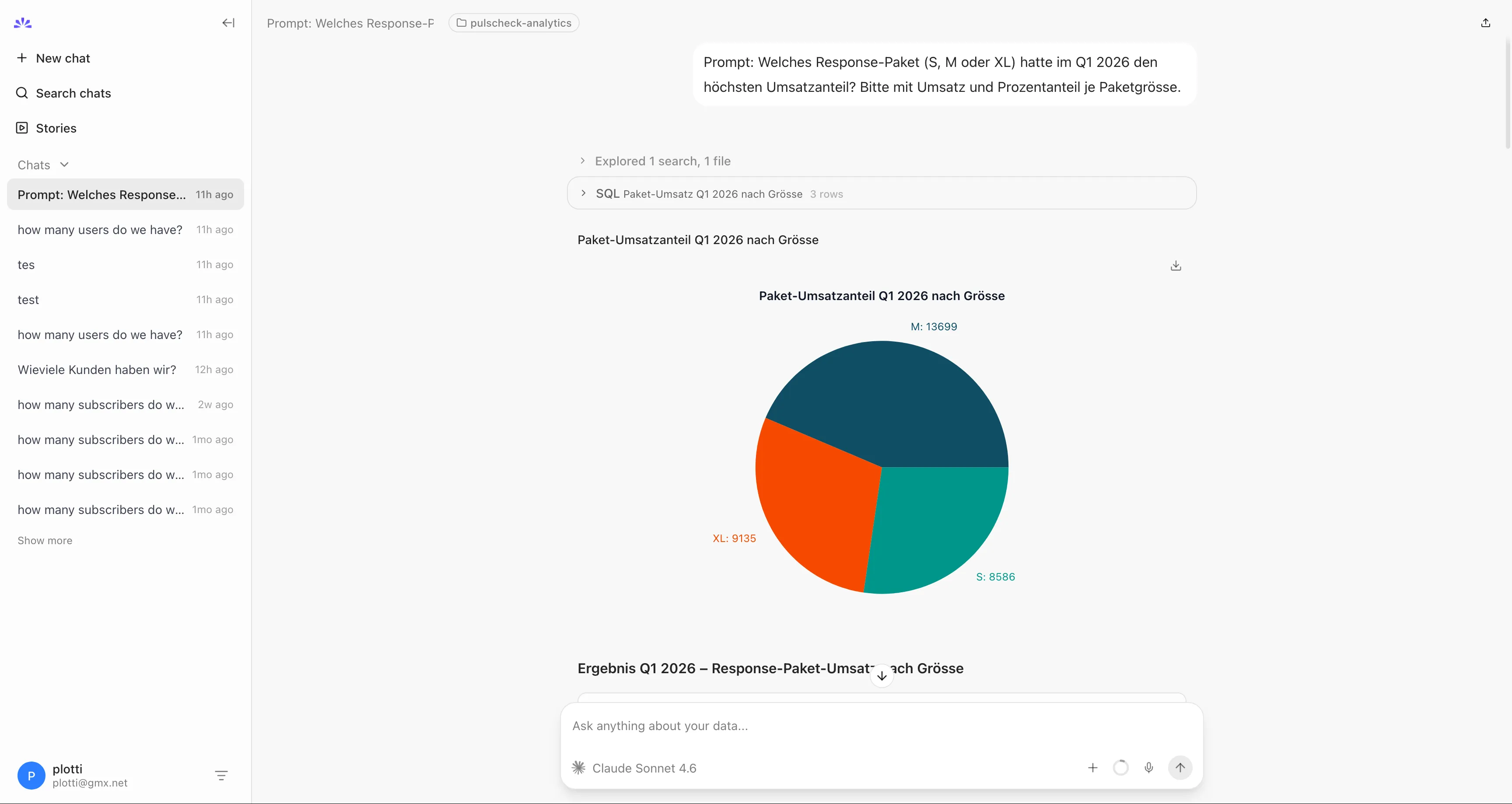 A nao chat interface